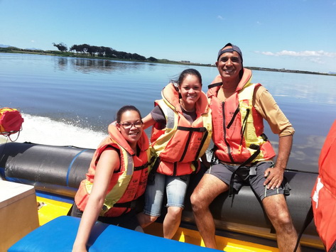 Happy Group on Boat